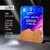 Madera Maciza Cristal Trofeo Personalizado Reunión Anual Empleado Destacado Equipo Creativo Madera Premio Medalla Souvenir Producción