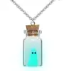 Halloween garrafa de derivação colar de fantasma luminoso brincos A adoção um colar de fantasma joias