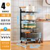Shuaishi Cozinha Pot Storage Rack Multi-camada Storage Rack Floor-standing Household Vegetable Rice Cooker Multi-funcional Pot Rack personalizado