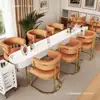 Silla de Comedor Simple de Lujo Ligero Silla de Recepción y Negociación Salón de Belleza Mahjong Silla Sofá de Ocio de Alta Calidad Silla Duradera para Maquillaje y Manicura