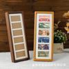 Marco de Fotos de Madera Maciza Espiga y Mortaja Seis Partes Billetes Conmemorativos Billetes de 100 Yuan Fortuna de Gama Alta Escritorio Mesa Montaje de Marco de Fotos para Billetes