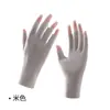 Luvas de Seda de Gelo Finas Femininas de Verão com Proteção Solar para Unhas Luvas com Dedos Vazados Meio Dedo para Passeio ao Ar Livre, Dirigindo Venda por Atacado Respiráveis