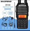 Walkie-Talkie Baofeng Uv82 Banda Dual Alta Potencia 5W8W Inalámbrico Civil Doble Pistola Exterior Larga Distancia Fabricante Venta al por Mayor