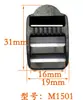 Mercadorias de fábrica fivela de olho fivela trapezoidal curva ajuste de alça de mochila fivela de quatro barras fivela de escada plana fivela de ajuste de plástico