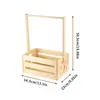 Cesta de almacenamiento para ropa de bebé de madera maciza, organizador de pie para habitación infantil, ropa, juguetes y artículos varios, perchero