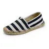 Espadrilles da Moda para Casal Primavera e Verão, Sapatos de Palha de Secagem Rápida, Slip-Ons de Lona Confortáveis, Sapatos de Pescador Respiráveis, Duráveis