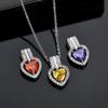 Colar de amor AAA multicolor zircão inlay europeu e americano qualidade fábrica direta feminina presente cross-border produtos pendente