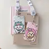 Portatarjetas Retráctil con Cuerda Larga Ji Yikawa Moda de Gama Alta Simple Tarjeta de Campus Tarjeta de Comida Estilo Ins Lindo Estudiante