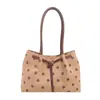 Bolso de Mano de Lunares de Nicho para Mujer 2026 Nuevo Simple Elegante Bolso de Hombro Único Cruzado Bolso Tote de Gran Capacidad para Viaje