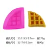 Waffle Embrião Torrada Pão Pinça Mousse Bolo de Chocolate Vela Perfumada Molde de Silicone