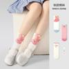 1844 Calcetines para Niños al Mayoreo Otoño e Invierno 2025 Conejo Rosa Calcetines de Media Caña para Niñas Algodón con Volantes Sin Costuras Calcetines para Niños