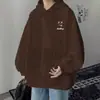 Moletom de Marca Americana Tendência Masculino Outono e Inverno 2025 Novo Pesado High Street Tendência Oversize com Capuz Jaqueta
