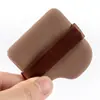 Esponja de Maquiagem em Pó para Biscoito de Chocolate, Similar ao Couro, Sem Látex, para Base Líquida, Aplicação de Maquiagem, Corretivo, Blush, Não Absorvente de Pó, Uso Duplo para Aplicação Seca e Úmida