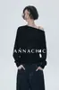 Annachic Verano Estilo Perezoso_Delgada Transparente Hombros Descubiertos Tejida Moda Holgada Hombros Descubiertos 10787