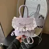Bolsa de Mão de Moda de Nicho Transfronteiriça para Estudantes 2026 Primavera Novo Estilo Mochila Fofa Simples Fashion com Laço