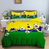 Amazon juego de cama de tres piezas baloncesto fútbol impresión digital 3D ropa de cama comercio exterior transfronterizo venta al por mayor de textiles para el hogar