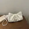 Bolso de Nube Plegado Brillante Nuevo 2026 con Decoración de Lazo de Encaje de Perlas, Bolso Pequeño de Hombro Cruzado para Niñas