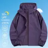 Roupas com Proteção Solar UPF50+ para Homens no Verão, Anti-UV, Seda Gelada, Secagem Rápida, Respirável, Com Capuz, Esportes ao Ar Livre, Pesca, Proteção Solar