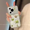 Adequado para Capa de Celular Huawei Pura90, High-End, Simples e Divertido, Desenho Animado Promax, Anti-Queda, Design de Coqueiro e Coco de Verão