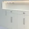 Manija Pequeña de Aleación de Aluminio Estilo Retro Moderno Simple para Armario, Gabinete, Cajón, Gabinete de TV, Puerta
