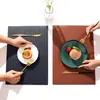 Mantel Tejido Creativo Estilo Nórdico con Patrón de Doble Cara, Mantel Aislante para Mesa de Comedor, Mantel Impermeable y Anti-quemaduras para Restaurante Occidental de Alta Gama