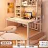 Escritorio de Computadora Mesa de Cama para Dormitorio Estudiante Universitario Litera Escritorio Plegable Mesa Sencilla de Estudio Mesa Colgante de Cabecera