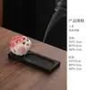Lindo Portalapiceros de Pez Dorado para Uso Doméstico, Adecuado para Espacios Interiores, con Quemador de Incienso para Varillas de Sándalo y Madera de Agar