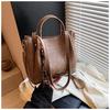 Bolso bandolera tipo cubo de tela, informal, de gran capacidad, para uso diario, con diseño de nicho, combinable con todo, sencillo y a la moda.