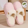 Chinelos de Algodão Impermeáveis Removíveis para Mulheres no Outono e Inverno Novo Estilo Interno Casa Quente Antiderrapante Casal Roupa Externa Chinelos de Algodão para Homens