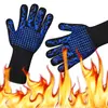 Em estoque estilo quente luvas bbbq churrasco 800 graus à prova de fogo retardante de chama isolamento térmico forno micro-ondas luvas resistentes a alta temperatura