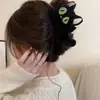 Versión coreana 2024 de clip de gato tridimensional de peluche lindo clip de tiburón para el cabello clip para el cabello clip para el cabello parte posterior de la cabeza de los niños