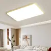 Lámpara de Sala de Estar, Moderna, Simple y Elegante, Lámpara Rectangular de Dormitorio, Estilo Crema, Retro, Espectro Completo, Protección para los Ojos, Lámpara de Techo de Pasillo