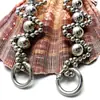 Plata Estilo Dulce Frío Cadena de Muñeca Funda para Teléfono Móvil Cadena de Cuentas Hecha a Mano Llavero Colgante para Teléfono Móvil Nueva Cadena de Perlas para Teléfono Móvil