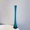 Jarrón Angosto de Vidrio Colorido Estilo Vintage Ins, Pieza Decorativa Hecha a Mano para Exportación