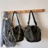 2025 Nuevo Bolso de Hombro de Lona Lavada Vintage Estilo Japonés, Bolso Tote Camuflado Simple y Versátil