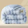 Núcleo de edredón de felpa de pelo de conejo cálido de invierno, engrosado para dormitorios de estudiantes, edredón de invierno de terciopelo de leche, disponible para camas individuales o dobles