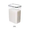 Caja de Almacenamiento para Cocina, Organizador de PP de Grado Alimenticio, Contenedor Transparente Hermético para Cereal Grano Arroz, Almacenamiento en Refrigerador y Despensa