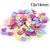 Pendientes colgantes hechos a mano con lentejuelas de colores variados, flores, mariposas y conchas, accesorios para fundas de teléfono móvil, venta al por mayor