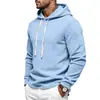 Moletom com capuz de manga comprida casual simples e versátil para homens, novo para outono e inverno, europeu e americano, Amazon