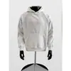 Sudadera con capucha de capa de aire para hombre, algodón espacial pesado americano, color liso, chaqueta deportiva casual con capucha, estilo primavera y otoño
