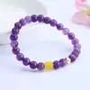 Pulseira de Ametista Natural Jueyu Pulseira de Âmbar Área Cênica Templo Transmissão ao Vivo Atacado Dropshipping S6030404