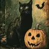 Pintura de Diamantes 5D Transfronteriza Calabaza Calavera Halloween Combinación Hecho a Mano DIY Tamaño Grande Rompecabezas de Dibujos Animados Pintura de Diamantes