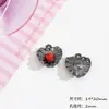 Colgante de Corazón Araña Cruz de Diamante Estilo Francés Vintage Materiales para Accesorios de Collar Pendiente Hecho a Mano