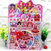 Nova Faixa de Cabelo Infantil Mão + Corrente Adesivo Vestido de Menina Fantasia de Princesa Conjunto de Adesivos Adesivo Bônus Infantil
