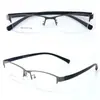 Nuevas Gafas de Prescripción para Hombre, Armazón de Acero, Media Montura Cepillada, Elegantes, Versátiles, Montura Grande, Disponibles para Venta al por Mayor y Pedidos Mixtos