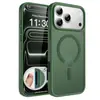Funda Protectora Magnética Anti-Caídas Personalizada Transparente Mate Gris para iPhone 17, Teléfono Móvil 16, Apple 15Pm
