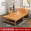 Cama plegable de bambú, doble/individual, cama para siesta/descanso de adultos, uso doméstico, alquiler económico, cama de bambú de doble propósito