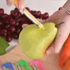 Cuchillo Pelador de Herradura Acero Inoxidable Multifuncional Pelador de Manzanas Cuchillo Pelador de Patatas Cuchillo para Mango Cuchillo Pelador de Frutas