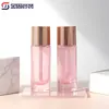 Vendas Diretas de Fábrica Frasco Redondo Reto com Pincel 30ml Base Corretivo Frasco de Cosmético Líquido Creme de Proteção Solar Embalagem para Produtos de Cuidados com a Pele Atacado