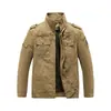 Chaqueta de Algodón Puro Lavado Transfronteriza Htn para Hombre, Nueva de Primavera y Otoño Estilo Americano Duradero Retro Ropa de Trabajo Abrigo Cálido con Múltiples Bolsillos